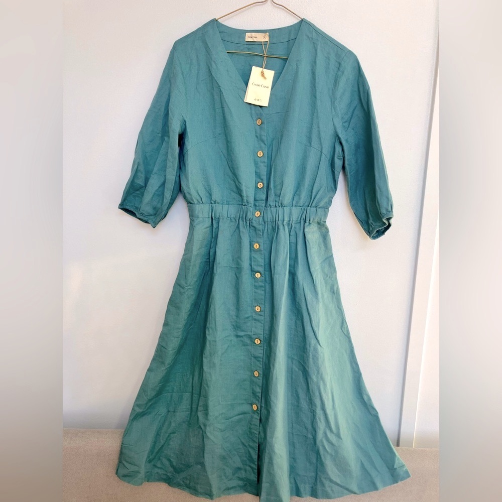 New Grae Cove Malala Button Up Dress